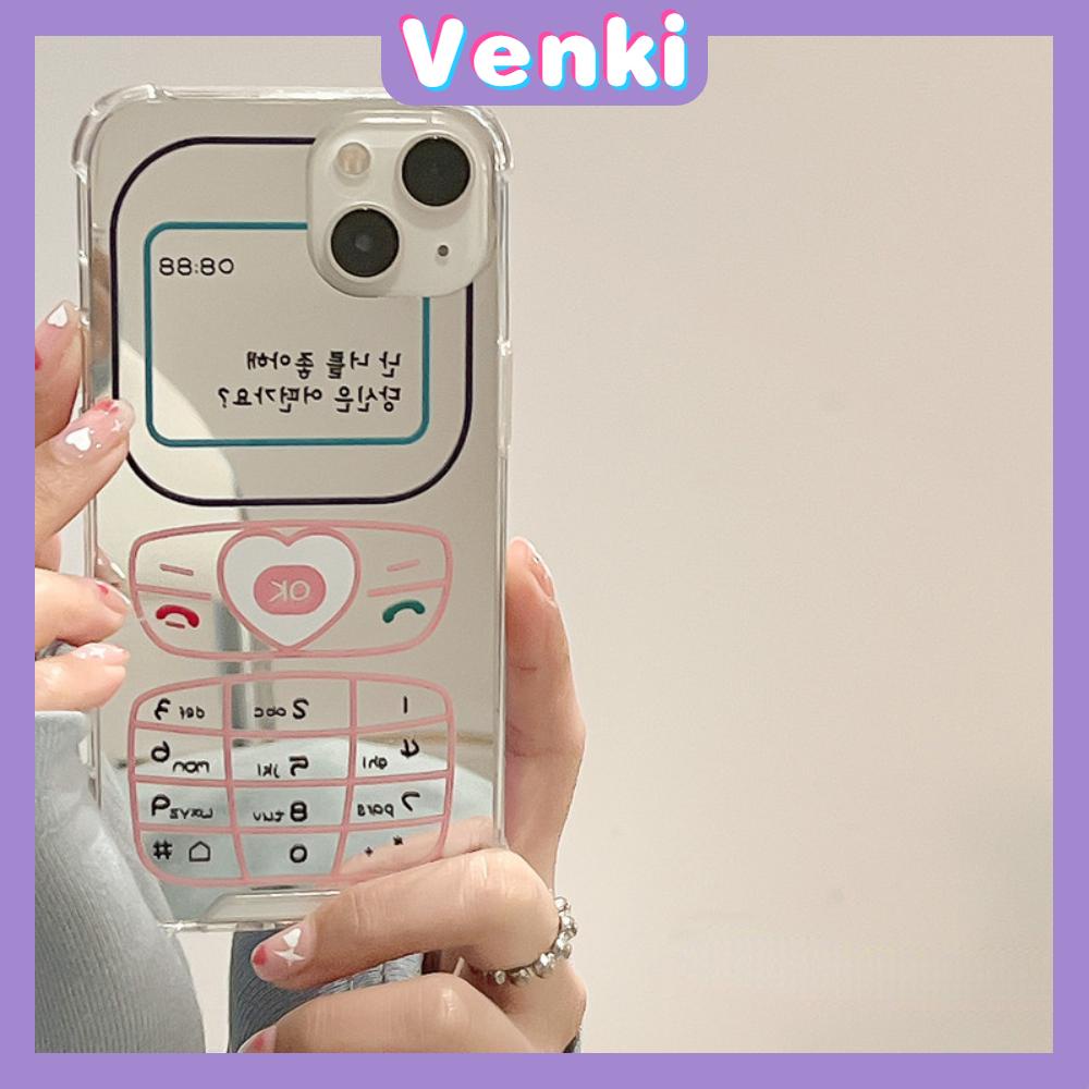 iPhone Case Acrylic Luxury Makeup Mirror Airbag Shockproof Protection Camera Retro Funny Cute Compatible For iPhone 11 iPhone 13 Pro Max iPhone 12 Pro Max iPhone 7 Plus iPhone xr