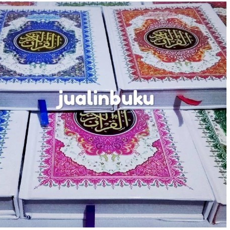 Alquran Wakaf Alquran Cover Putih Kertas CD Non Terjemahan ukuran A5