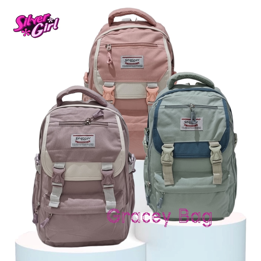 GB-70623F Tas Ransel Anak Perempuan / Remaja Silvergirl