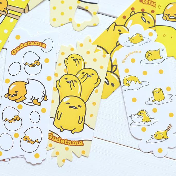 

BEST SELLER Gudetama Paper Bookmark Set / Pembatas Buku / Klip Kertas TERJAMIN