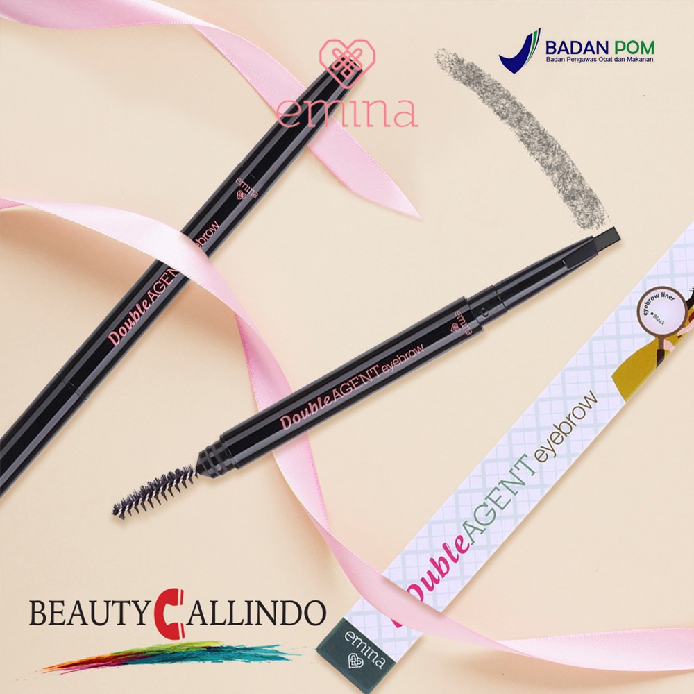 EMINA DOUBLE AGENT EYEBROW | Shopee Indonesia