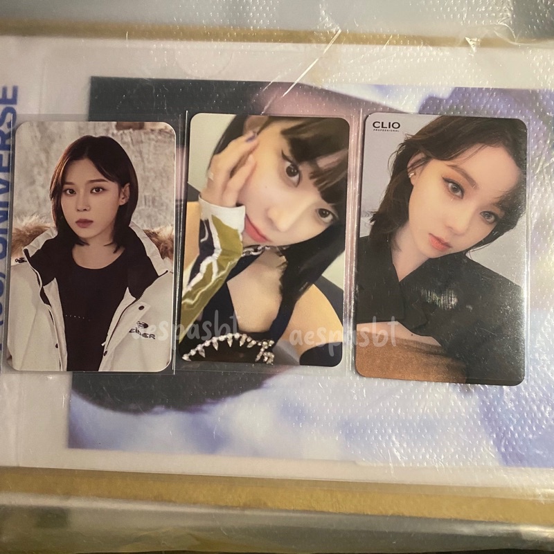 pc photocard wts winter aespa savage clio eider ver 1 first ver.1 pos p.o.s only