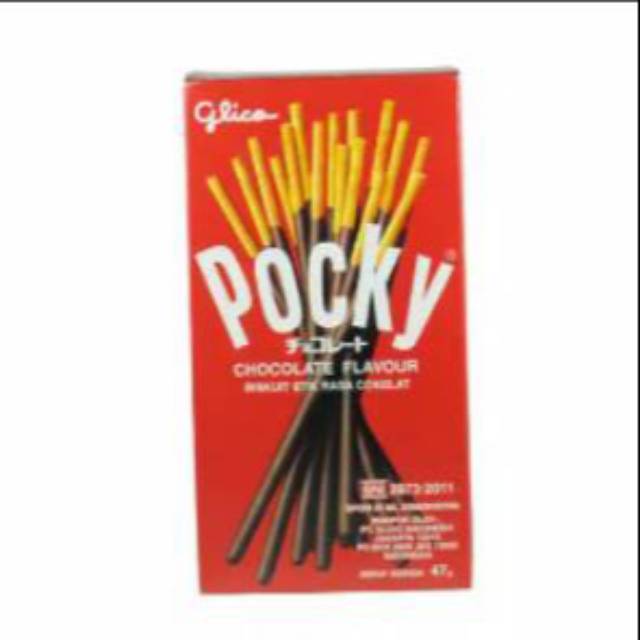 Glico Pocky Stick Strawbery 45gr/ Glico pocky stick chocholate 45 gram