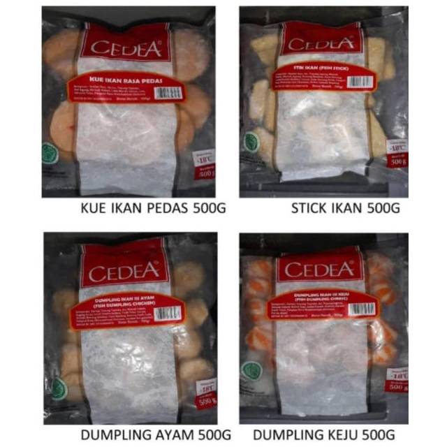 

Cedea Nugget Dumpling Ayam Keju Fish Cake Frozen Food