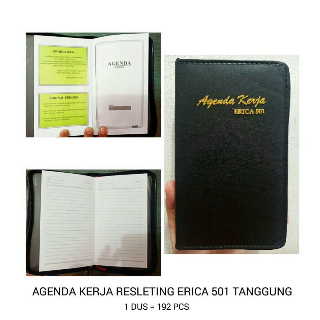 Buku Agenda Kerja Resleting Erica 501