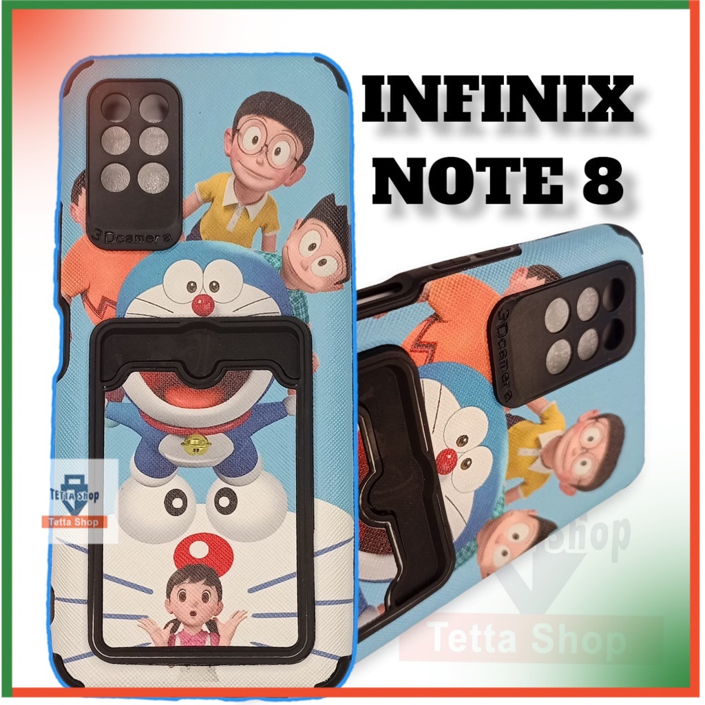 Case Infinix Note 8 | Silikon Pelindung Kamera Desain Fleksibel Anti Gores Pada Kamera | Buka Tutup