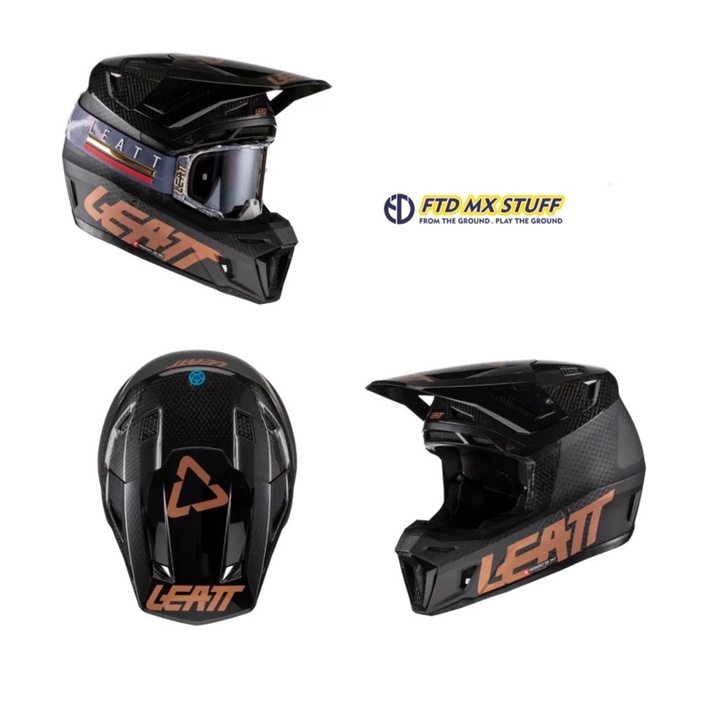 HELM LEATT GPX MOTO 9.5 CARBON INCLUDE GOGGLE