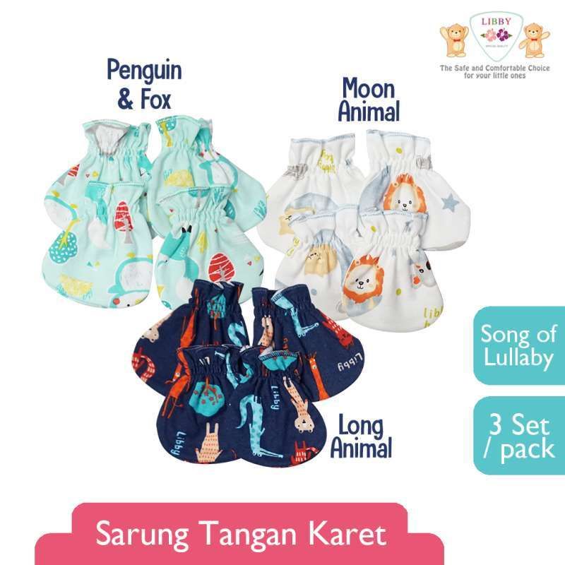 Libby Baby New Motif-3 Pasang Sarung Tangan  Kaki  Libby Song of lullaby Series- STAMP SERIES
