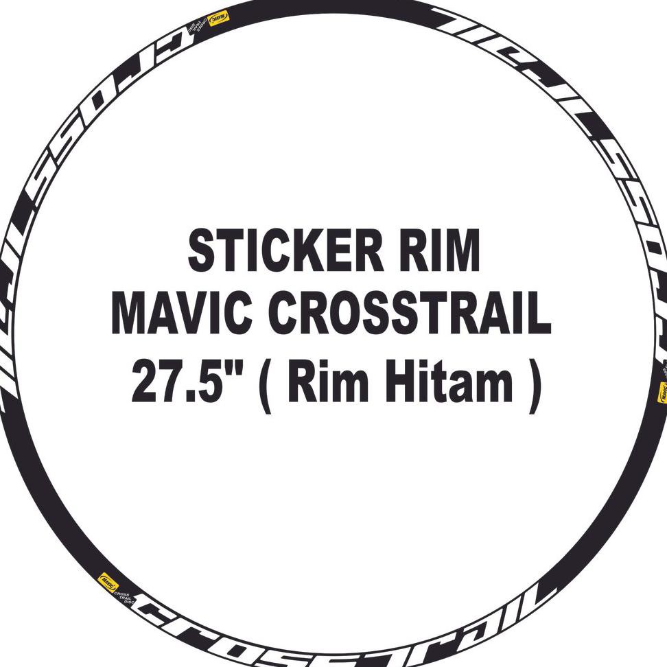 Sticker rim MaviC Crosstrail 27.5" ( rim Hitam )