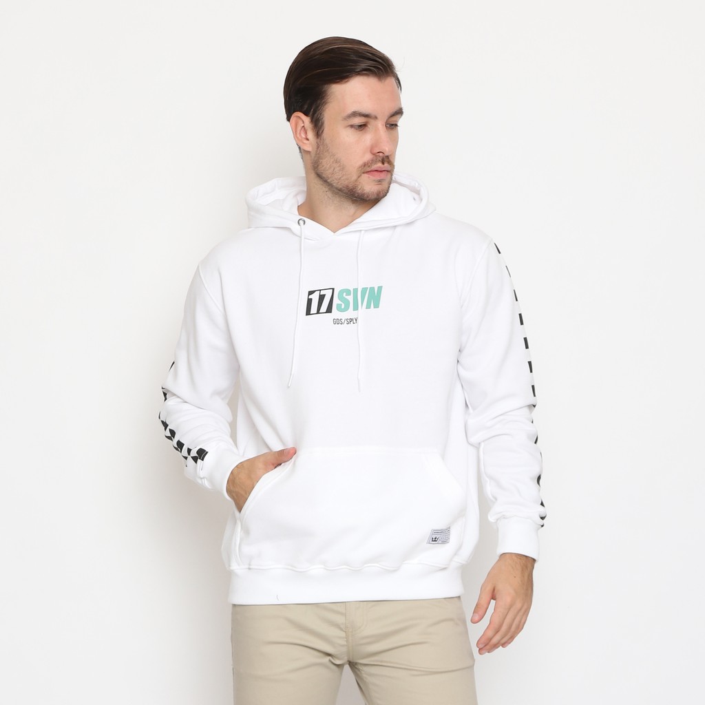 

17Seven Original Sweater Hoodie Jumper Sablon Pria 0110-17SVN WHITE
