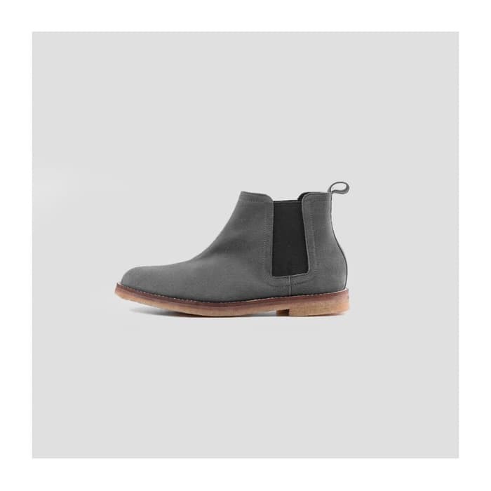 Dijual Portee Goods Chelsea Boots Dark Grey Suede - 39 Berkualitas
