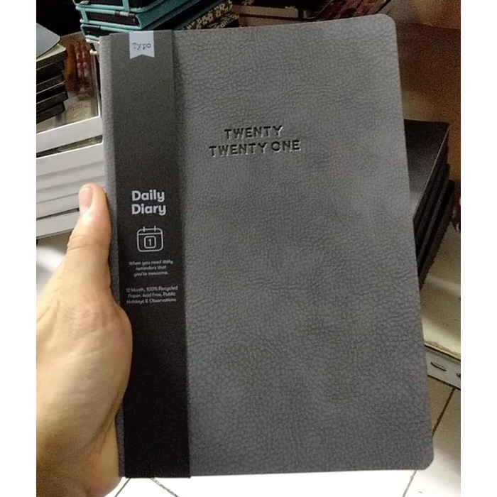 

[RESTOCK] typo planner 2021 daily diary buku agenda harian a5 leather kulit