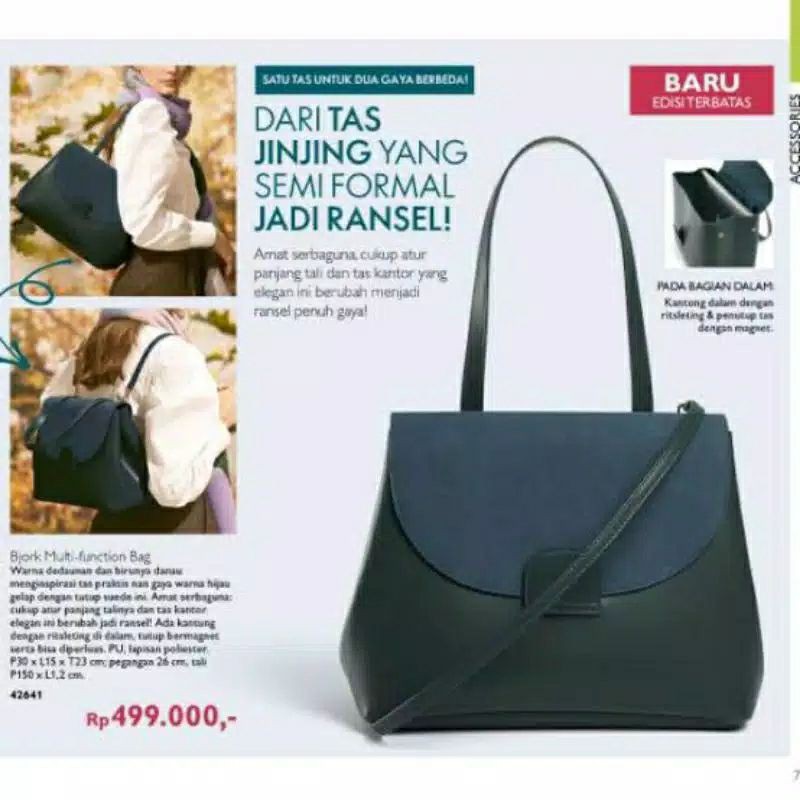 Tas ransel wanita oriflame