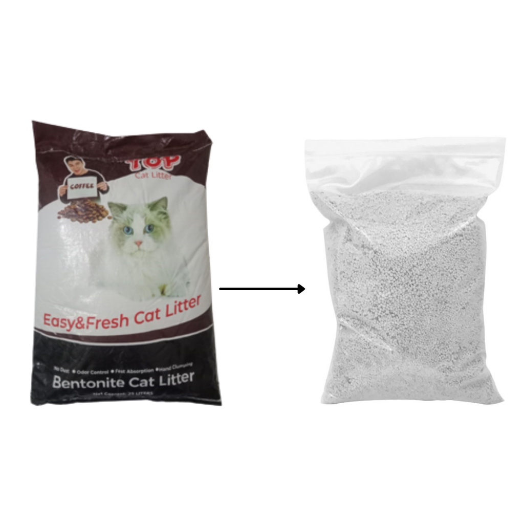 PASIR KUCING PASIR WANGI TOP CAT 5 LITER REPACK AROMA KOPI