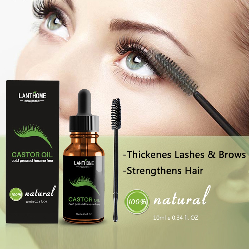 Vitamins Moisturize Cold Pressed Castor Oil Mascara Hair Growth