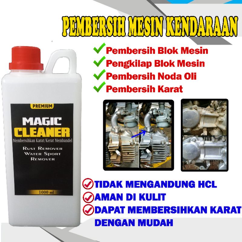 Pembersih Mesin Kendaraan Pembersih Blok Mesin Pembersih karat/Kerak isi 1 liter