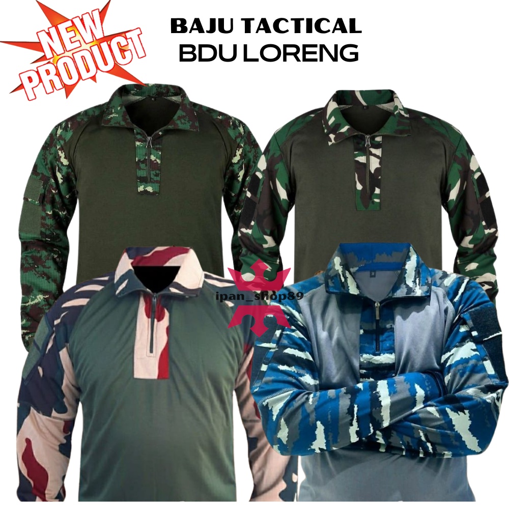 BAJU KAOS TACTICAL BDU LORENG MALVINAS,KRI,KOPASSUS,NKRI