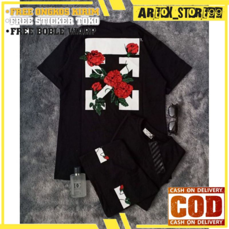 Baju Kaos Lengan Pendek Off White Super Premium T-shirt Import Bahan Lembut