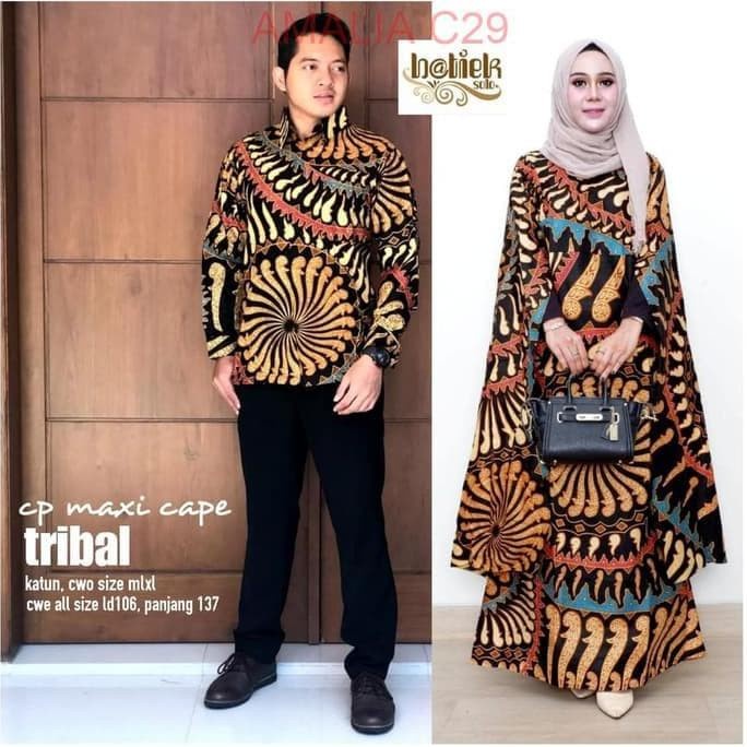 BAJU BATIK COUPLE SARIMBIT KELUARGA KAFTAN GAMIS MUSLIM SERAGAM PESTA