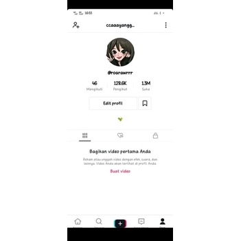 Akun Tiktok Seleb 128K Followers Like tinggi bisa Live Mudah fyp