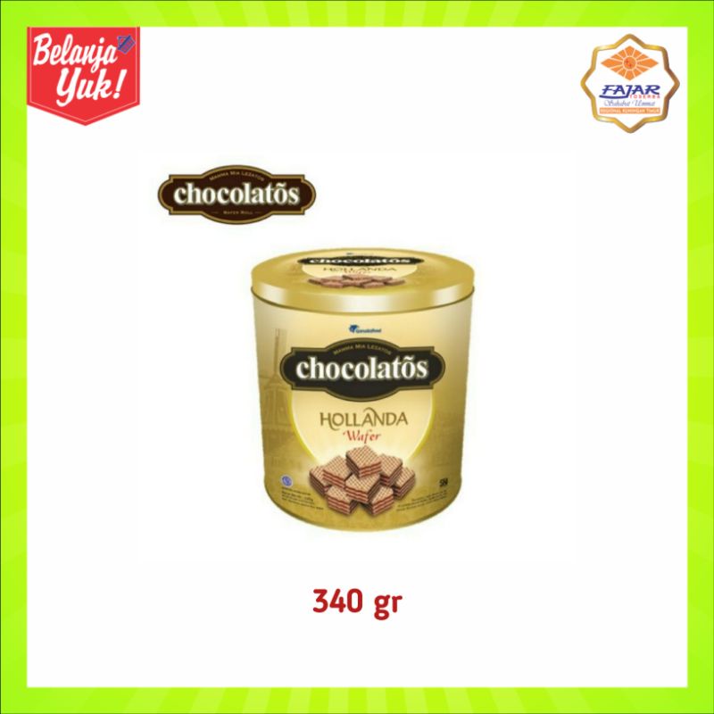 

Chocolatos Hollanda Wafer Cream Cokelat Chocolate Kemasan Kaleng 340gr | Biskuit Wafer Kue Lebaran