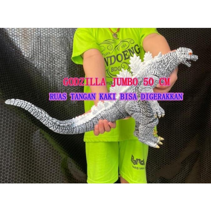 Mainan Dinosaurus Boneka Godzilla Jumbo Lampu Dan Suara Godzilla Besar