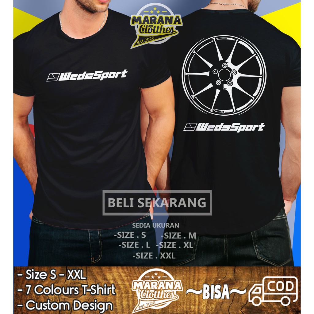 Kaos Velg Wedssport TC005 Baju Otomotif