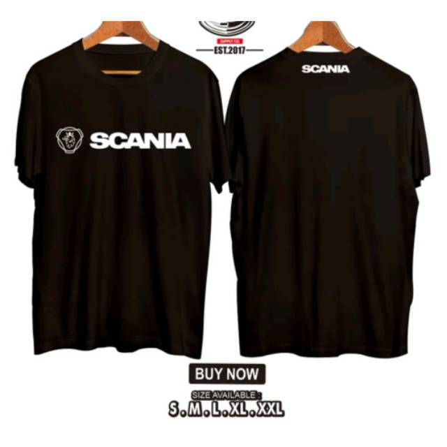 Kaos distro scania kaos oblong costum mobil truk scania