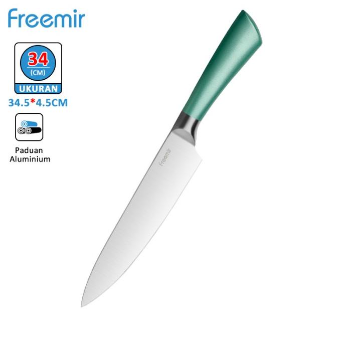 freemir Pisau Buah Stainless Steel/Pisau Daging Besar/Pisau Koki