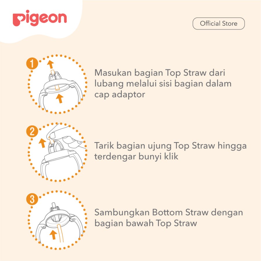 Pigeon Petite Spare Straw untuk Straw Bottle  Sedotan Pipet