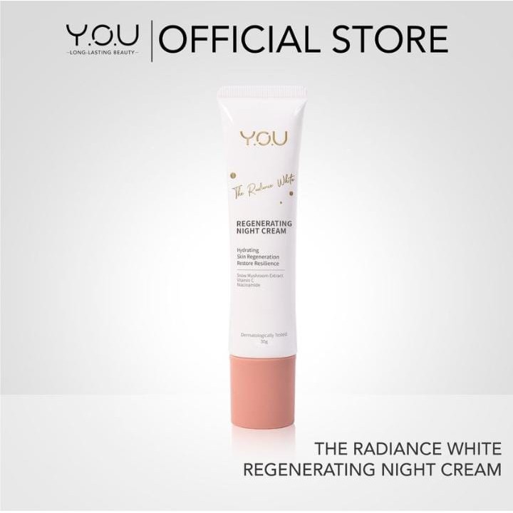YOU The Radiance White Regenerating Night Cream 30g-READY STOCK