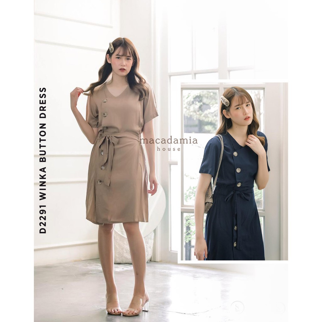 WINKA BUTTON DRESS
