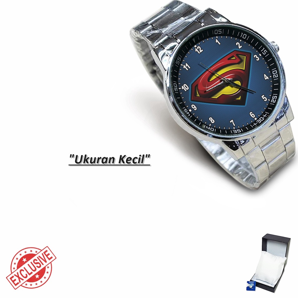 Jam Tangan Rantai Couple SUPERMAN MOTIF 2 (Special)