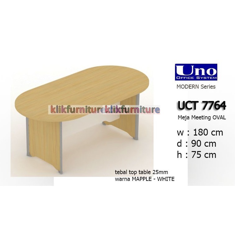 [promo] UCT 7764 UNO Meja Meeting Meja Rapat OVAL