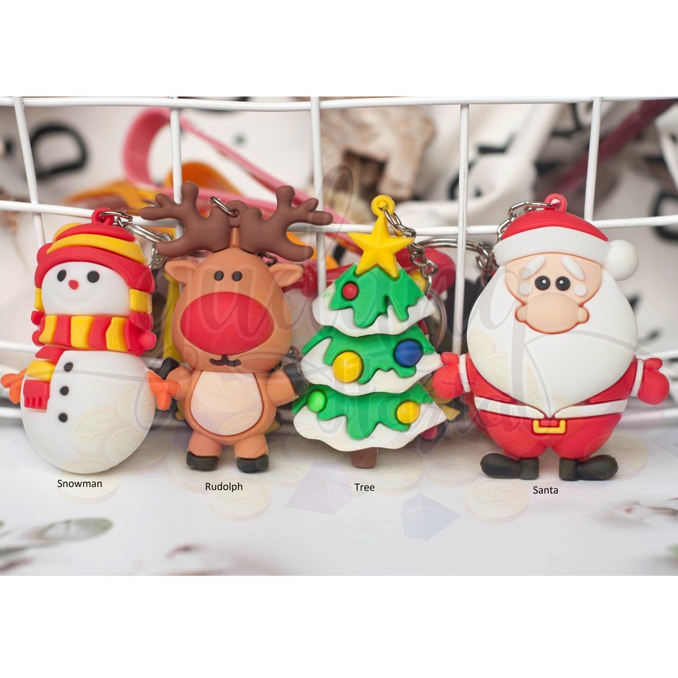Gantungan Kunci Natal Santa Claus Snowman Christmas Lucu Gantungan Tas Unik GH 302224