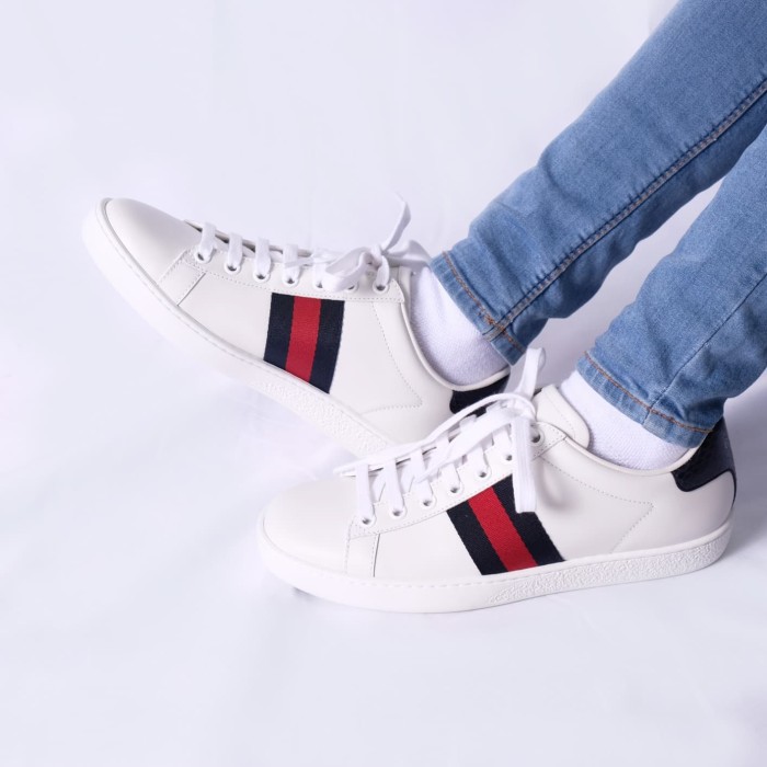 Gucci Ace Sneakers White/Red Blue 100 