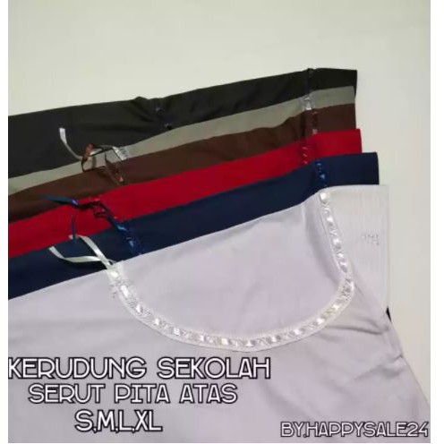 KERUDUNG SEKOLAH SERUT ATAS (WARNA KHUSUS) KERUDUNG ANAK SEKOLAH SD,SMP,SMA