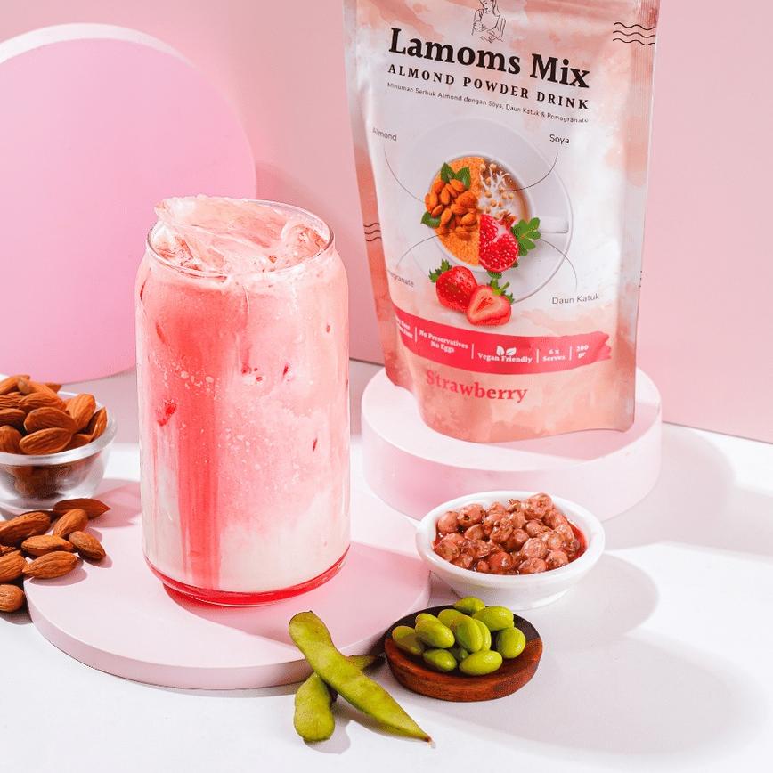 Pelancar & Pengental ASI - Lamoms Mix - Susu Almond & Soya & Ekstrak Katuk & Ekstrak Pomegranate - 2