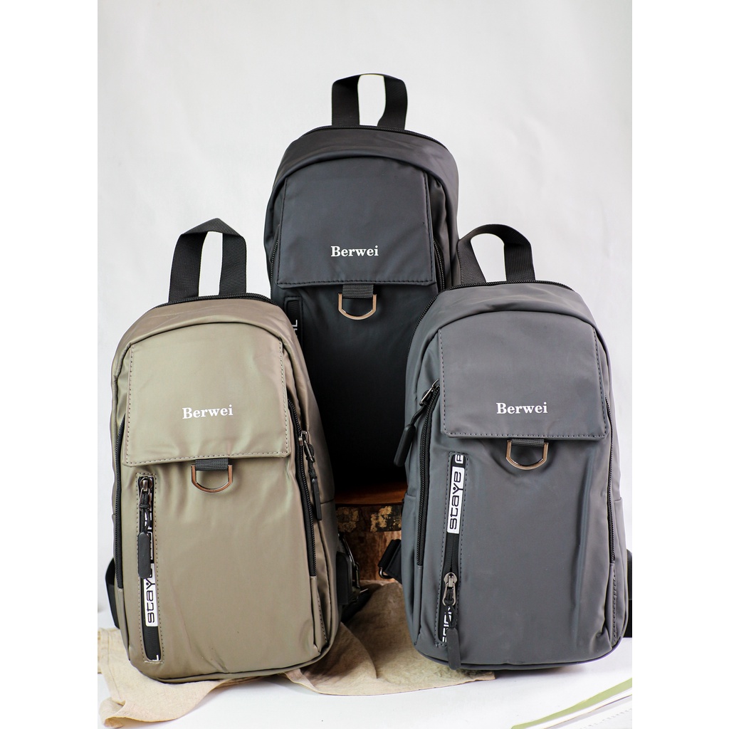 [Waterproof] Tas Sling Bag/ Ransel Mini/ Selempang Pria Import - 388