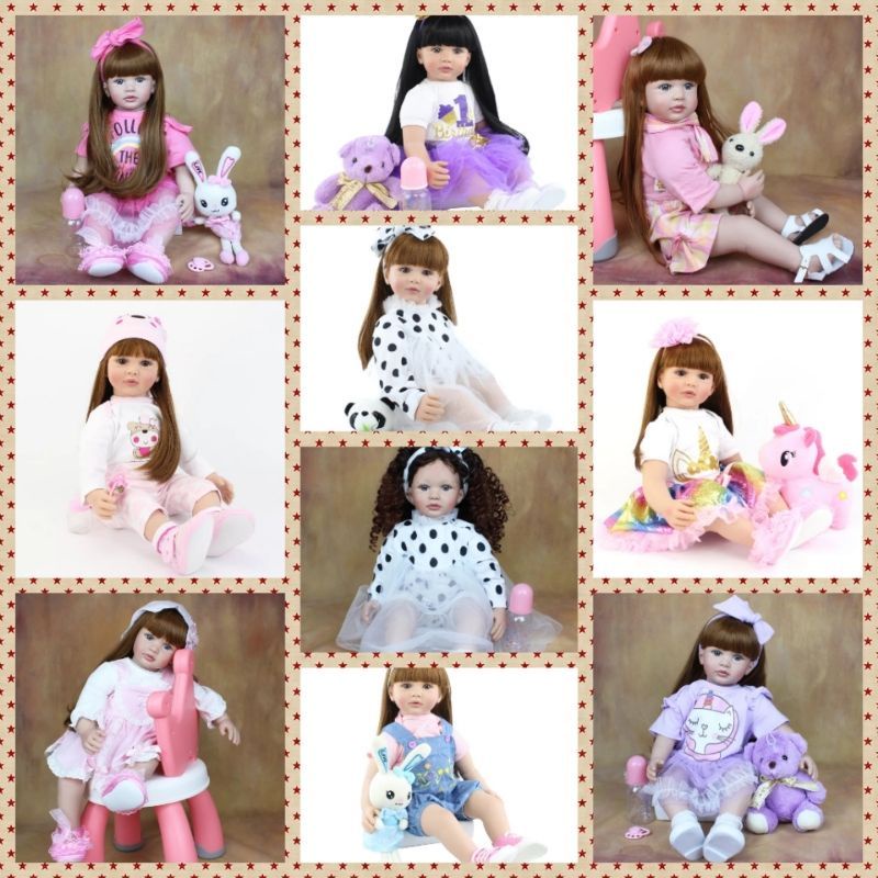 Ready Boneka Bayi Silikon Reborn Realistis Premium Original 60 cm