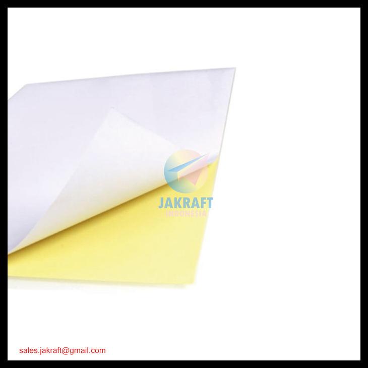 Kertas Stiker Sticker Hvs A4 Doft Doff Putih Polos High Quality Fastac Kode 1313