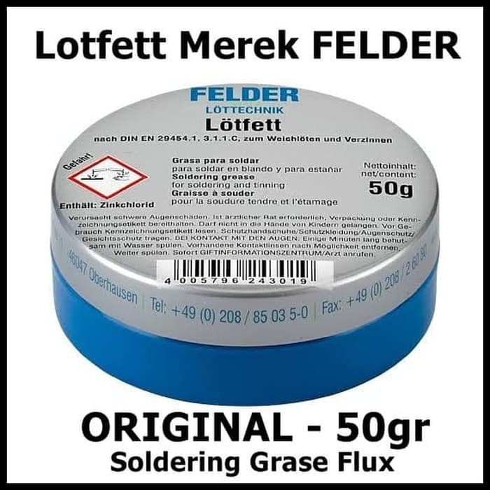 ORIGINAL Solder Pasta Grase Flux 50 g FELDER LOTFETT LOTFET 50gr