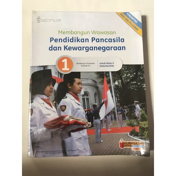 PLATINUM-Buku paket PKN kelas 10 K.13 PENERBIT TIGA SERNGKAI