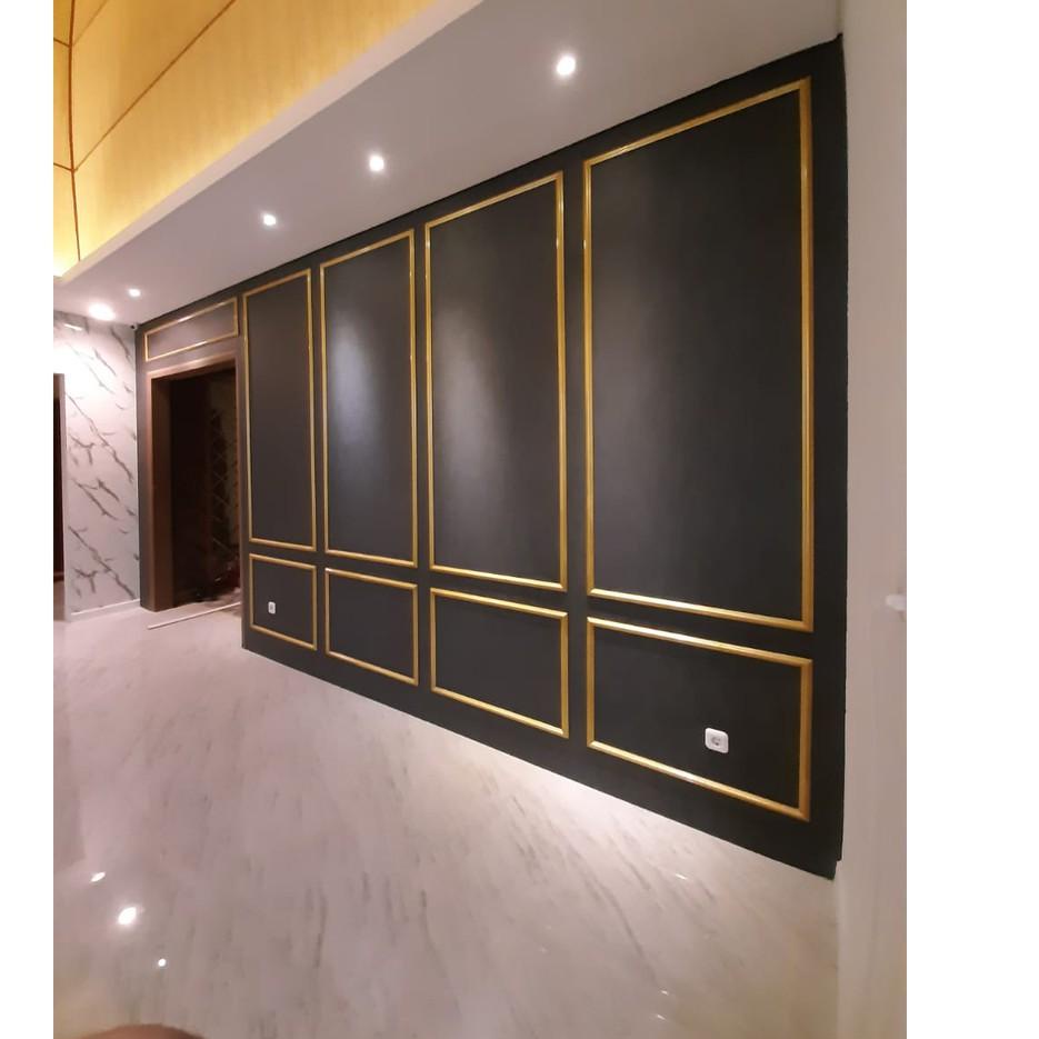 Terjangkau list kayu wall moulding wainscoting profil wall molding panel dinding .,