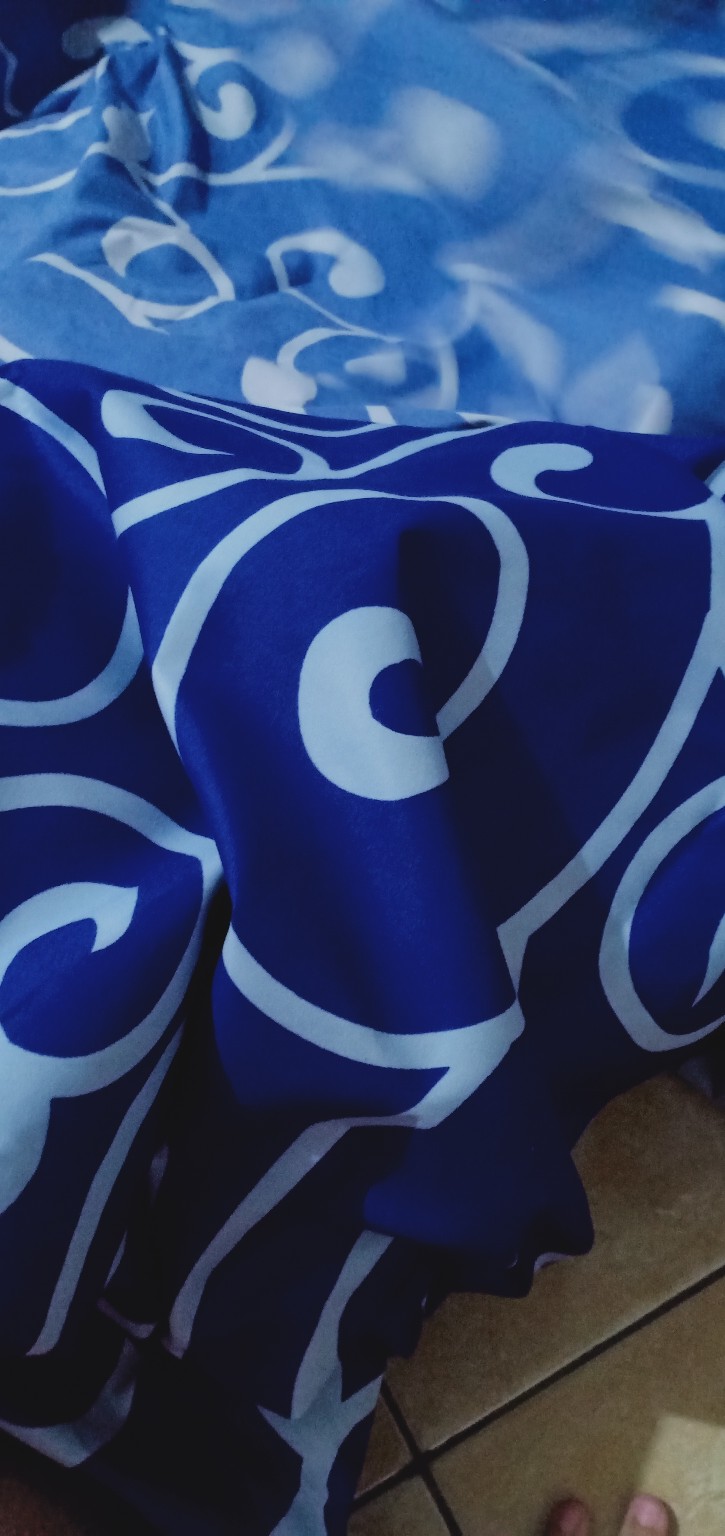 Kain Sprei Disperse Motif Tralis Kangkung Per 0,5m