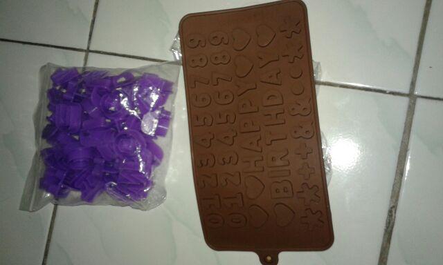 Cetakan Cokelat Huruf Happy Birthday Alphabet Angka Dan Tanda Baca Cetakan Coklat Fondant Spuit Kue
