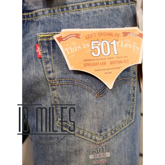 Jual Celana Jeans Levis 501 Original Fit Blue Washed Reguler Straight  Button Fly Import Made In Usa Indonesia|Shopee Indonesia