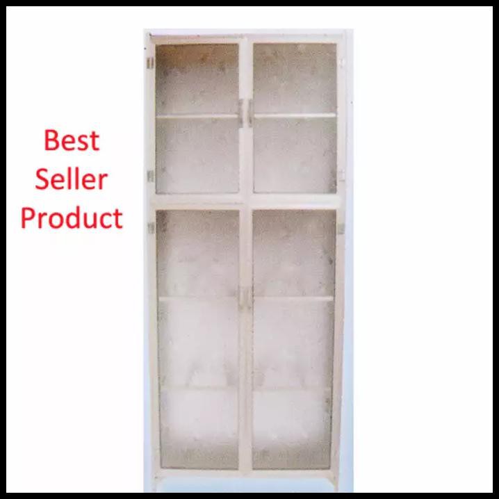 New Arrival - Rak Lemari Dapur Piring 2 Pintu Full Kaca