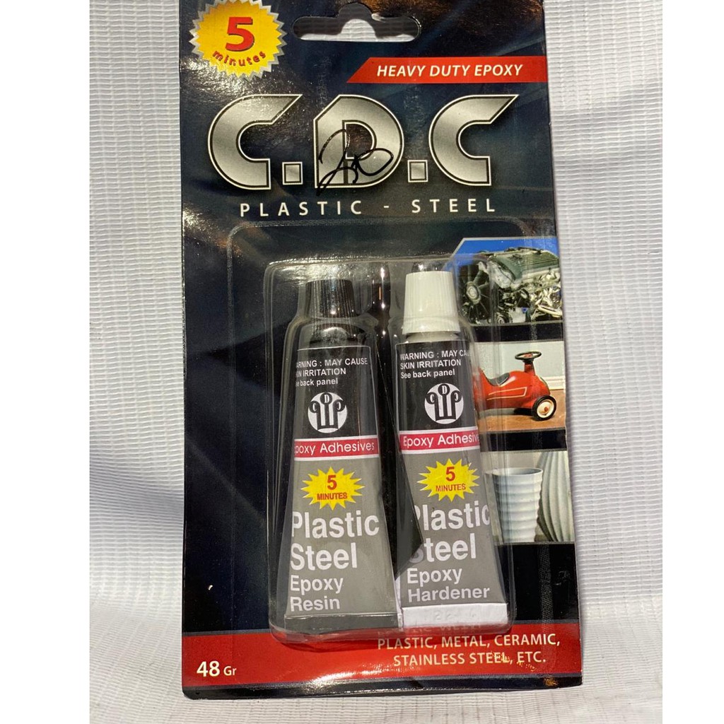 

Lem Besi Epoxy Plastic Steel 48Gram