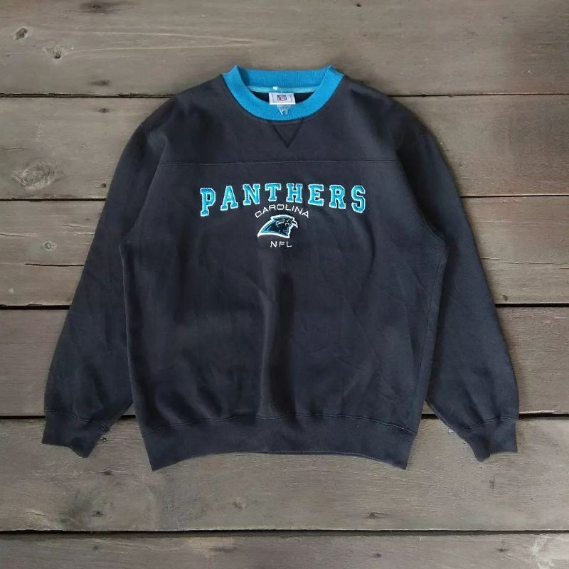 crewneck panthers carolina nfl second dan bekas